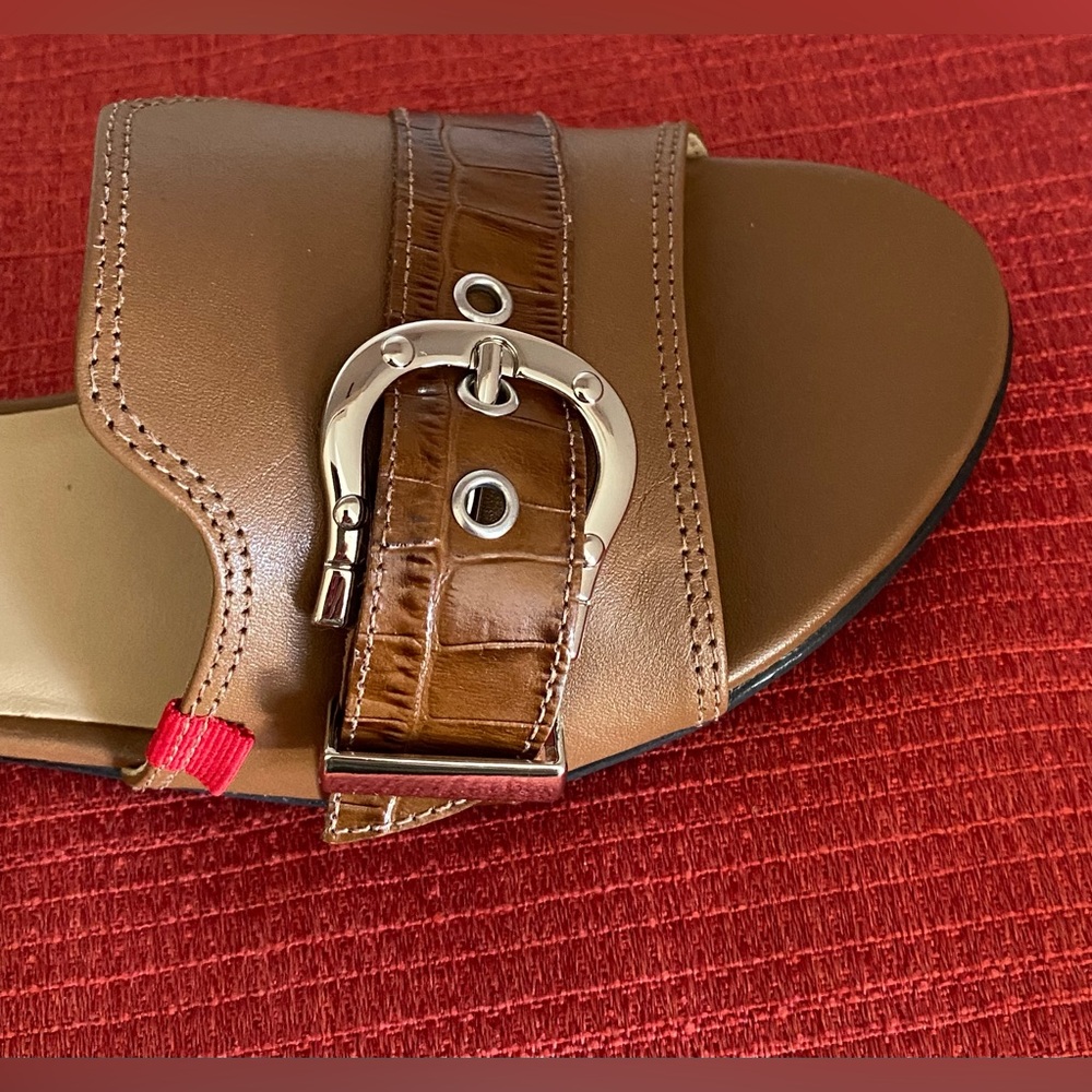 NWT..WOMENS MARC JOSEPH LEATHER SLIDE SANDALS - Picture 6 of 11